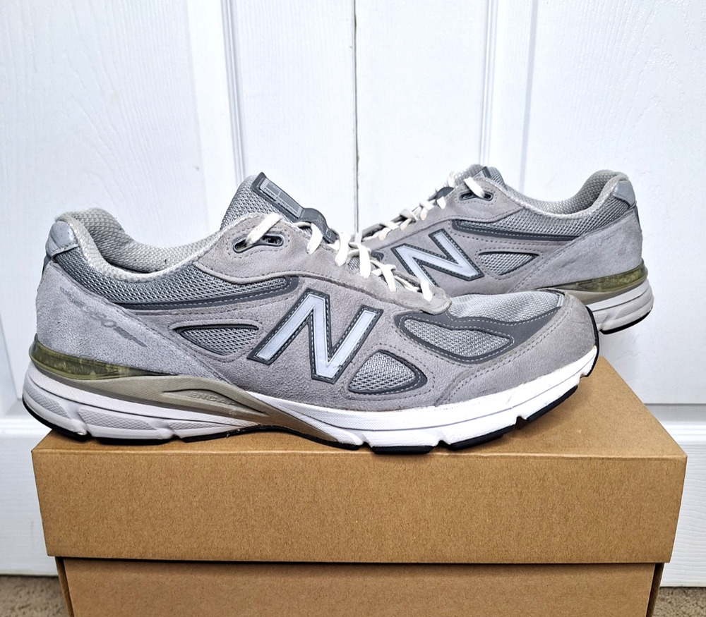 New Balance 990 V4 Grey White Made In USA size 13